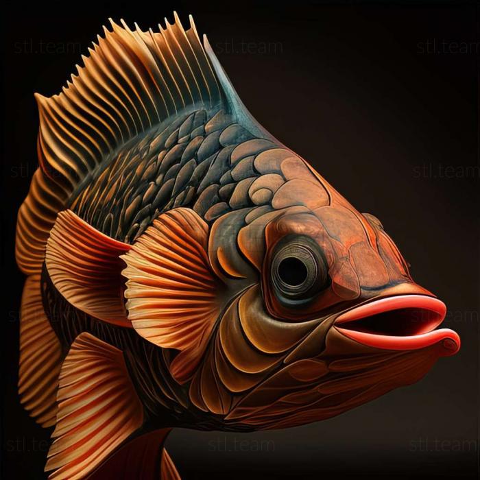 3D модель Суматранская рыба барбус (STL)